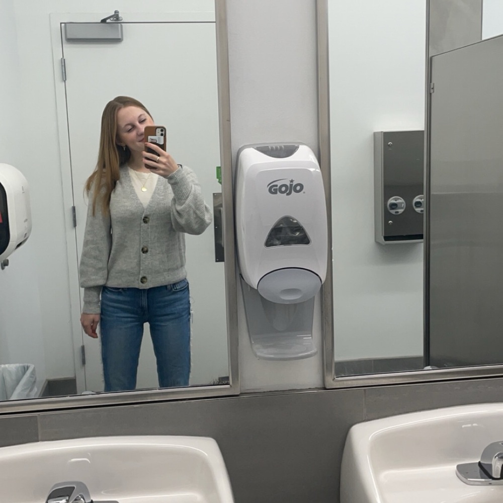 Gray Button-Up Cardigan